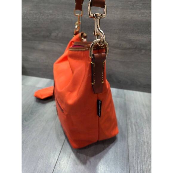 Dooney & Bourke Wayfarer Nylon Hobo w/Accessories Burnt orange A369782 - Picture 5 of 13